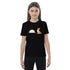 Black organic cotton kids fox t-shirt