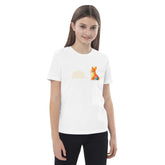 White kids organic cotton t-shirt