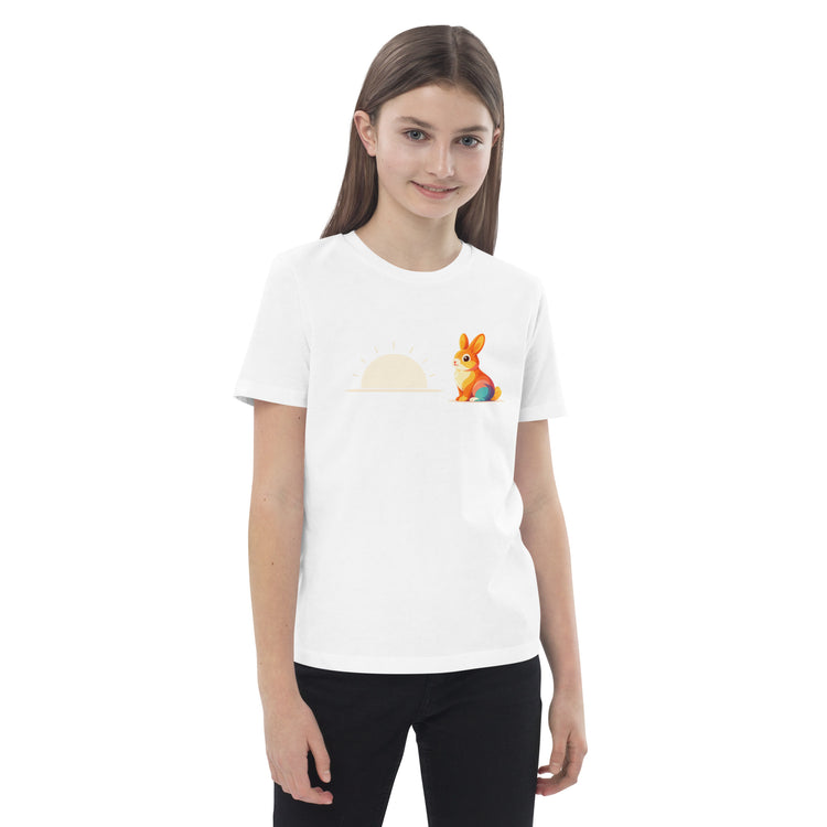 White kids organic cotton t-shirt