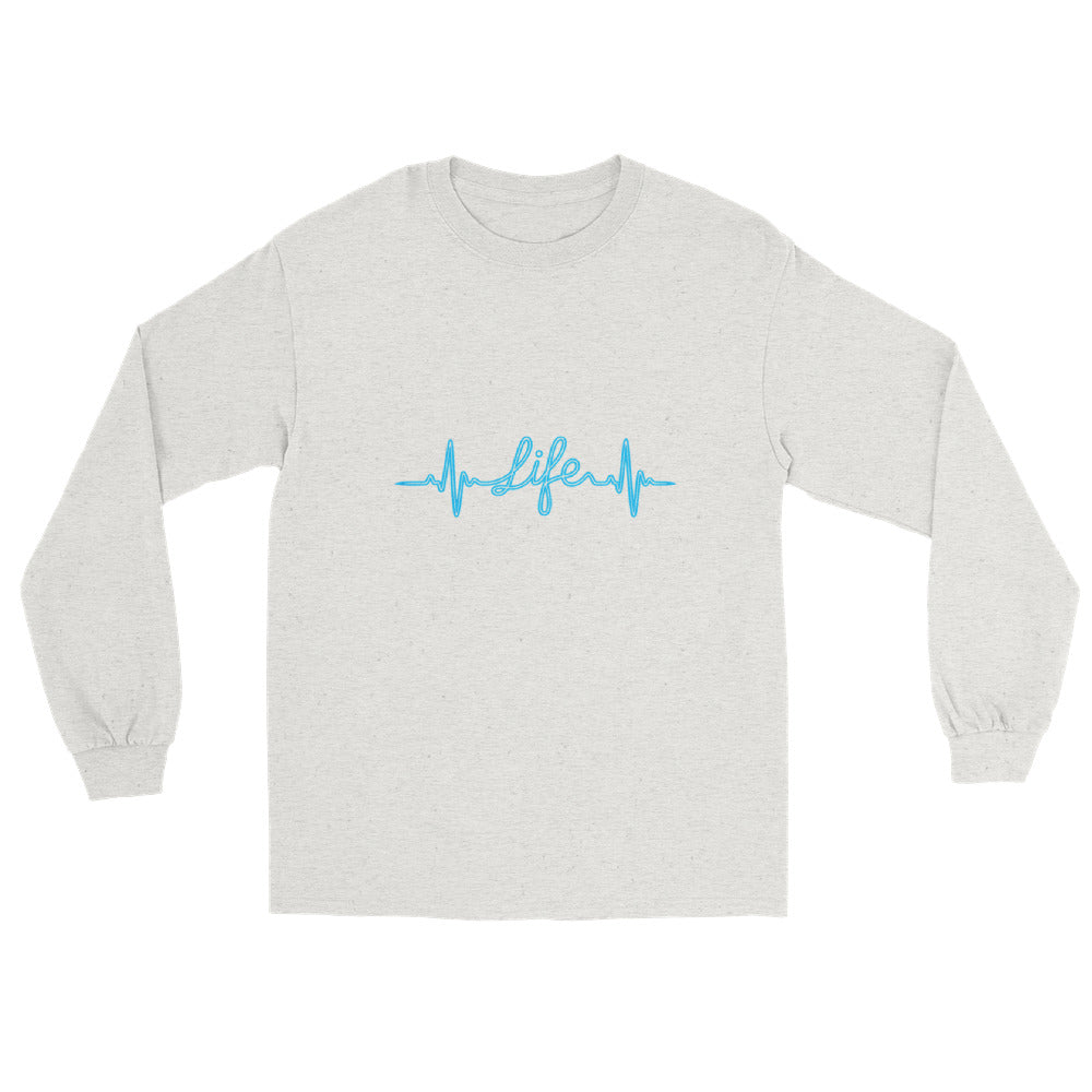 Comfortable white long sleeve top