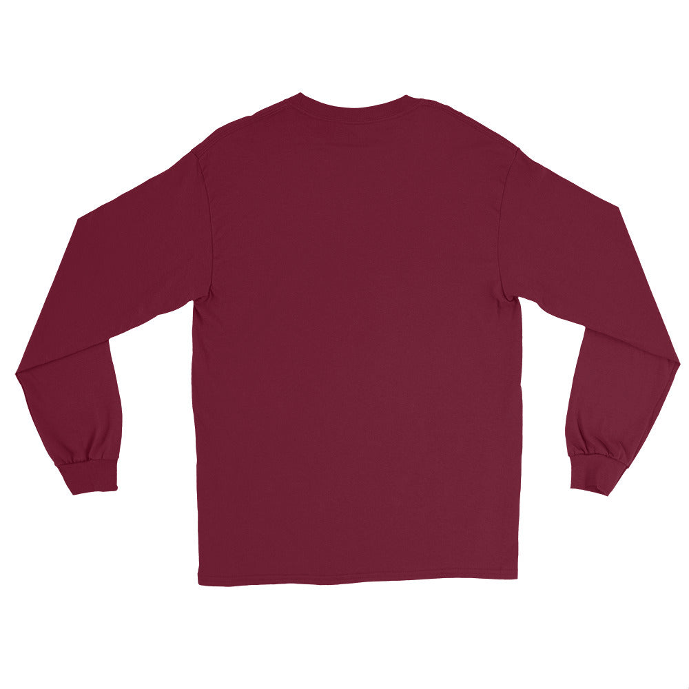 Maroon long sleeve shirt with simple back design