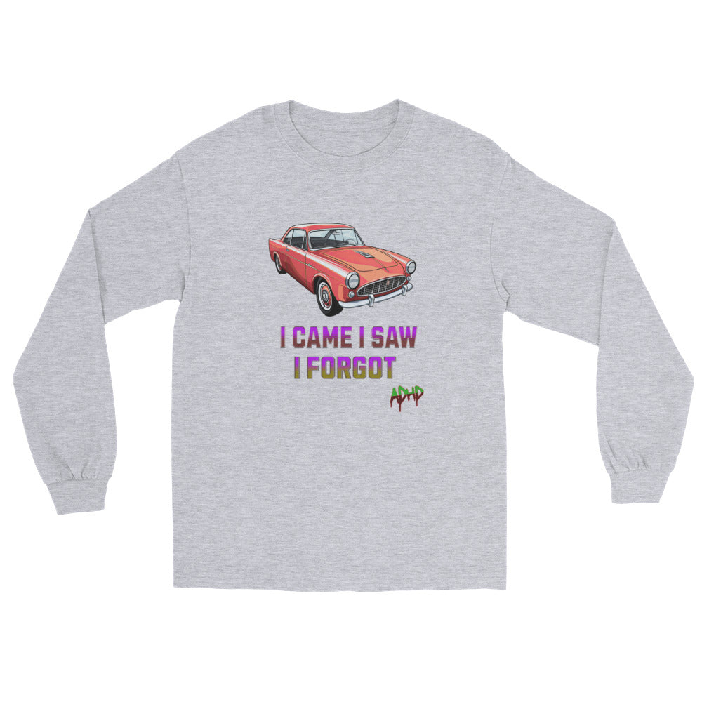 Men’s long sleeve shirt with red car graphic