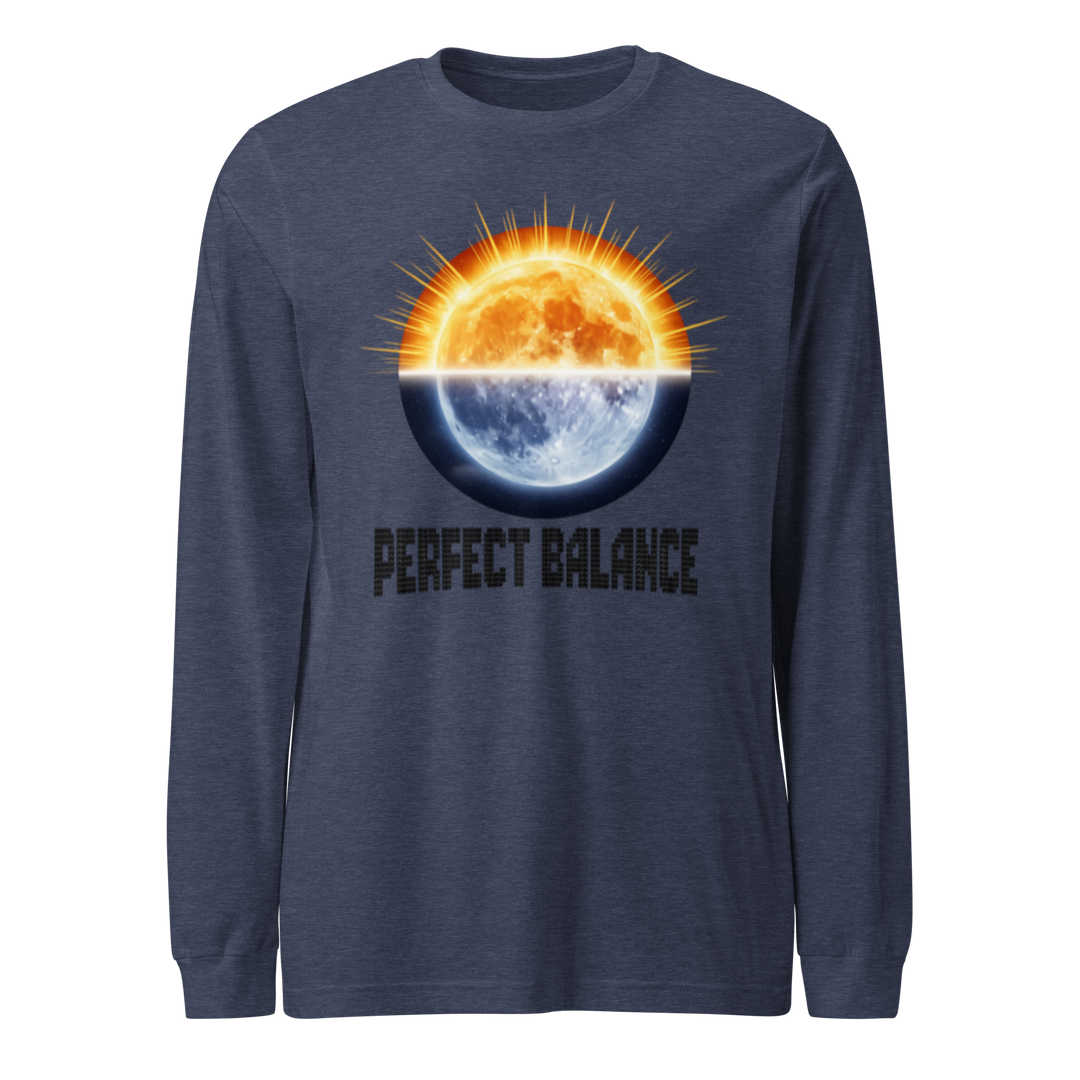 Grey unisex long sleeve tee