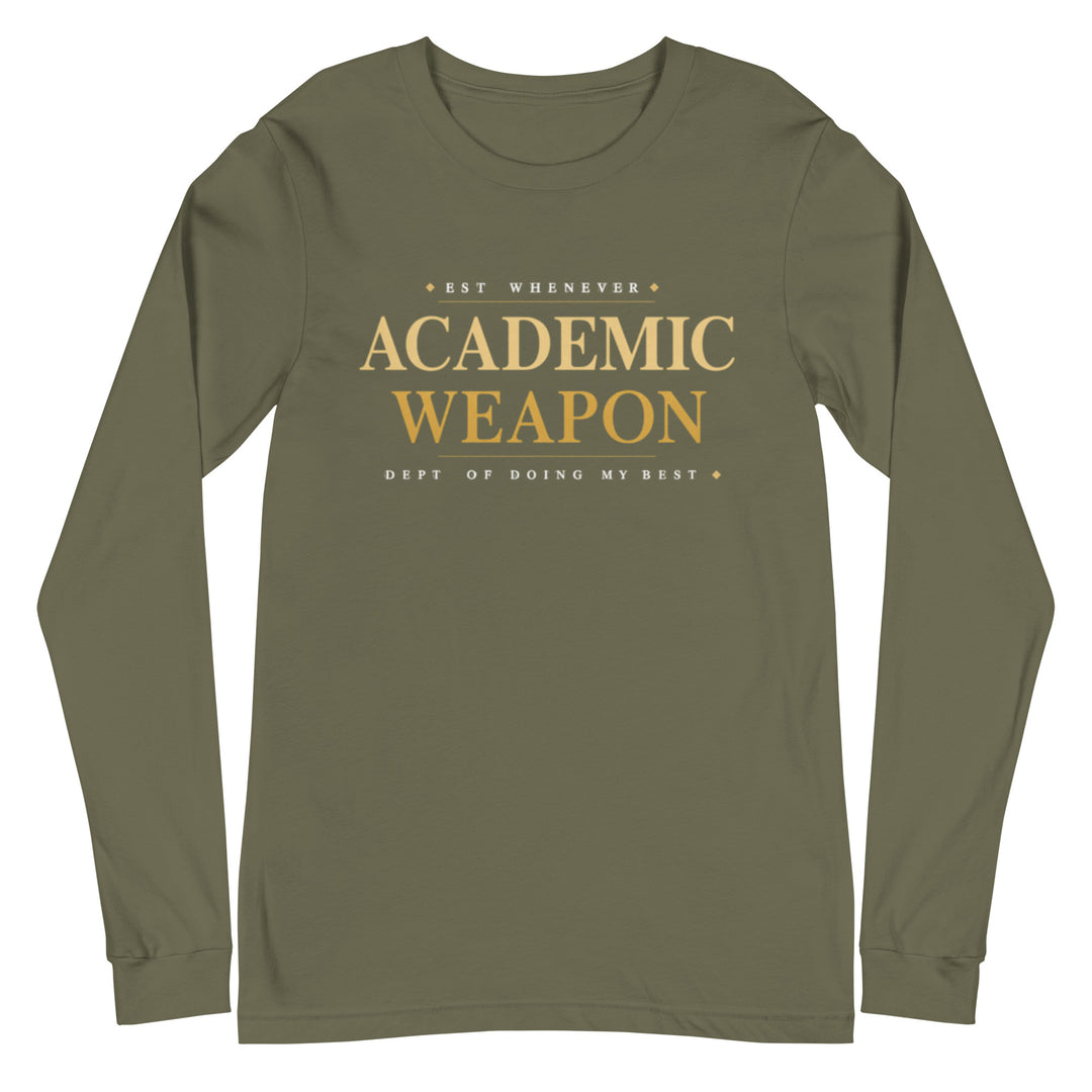 Military green long sleeve tee