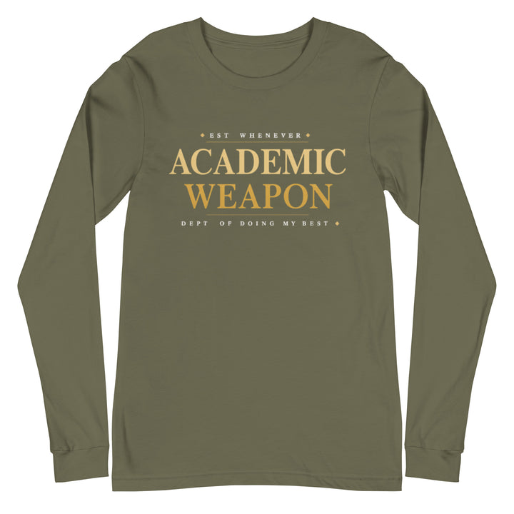 Military green long sleeve tee