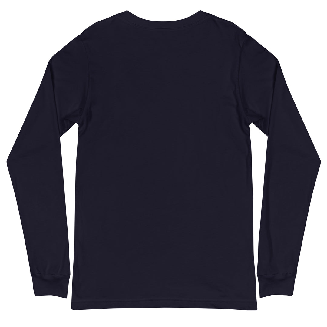 Navy long sleeve shirt with simple casual look